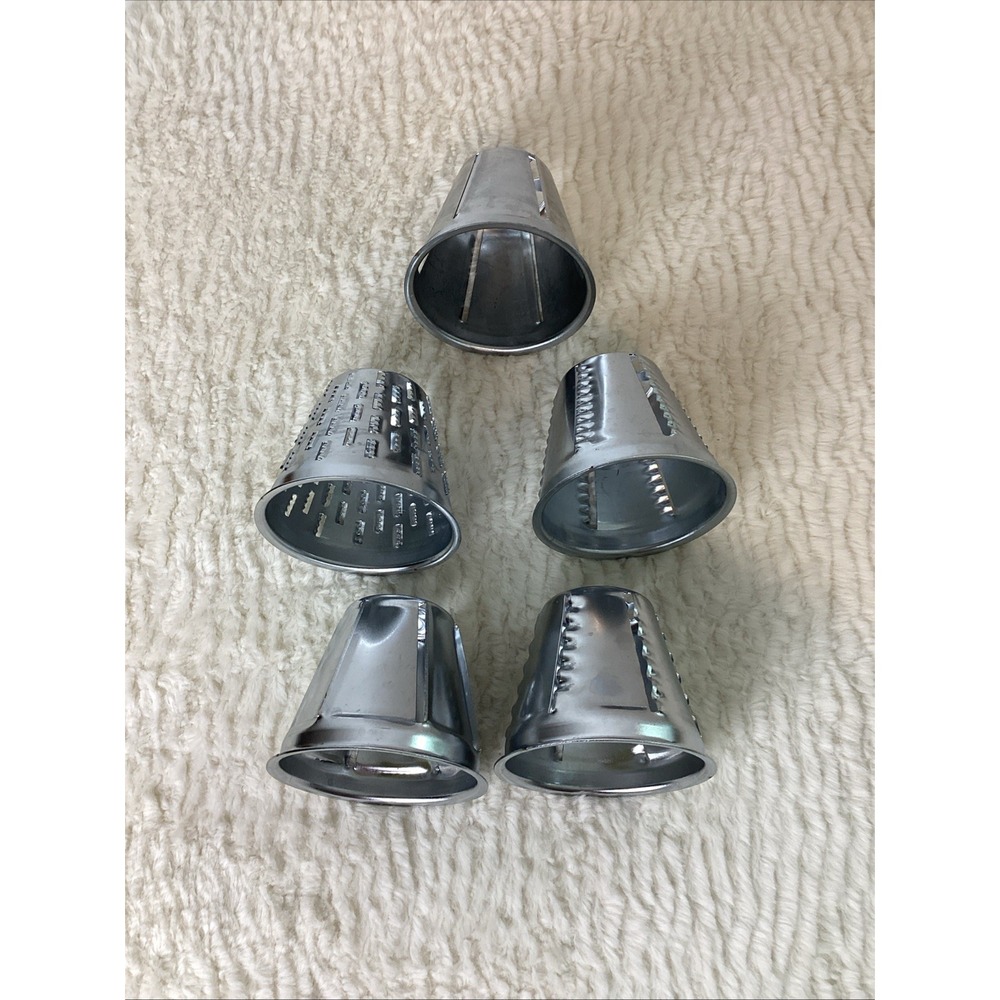 Set of 5 Rival Cones for Vintage Grind-O-Matic N1 - N5 Metal Meat Cheese - Picture 7 of 9
